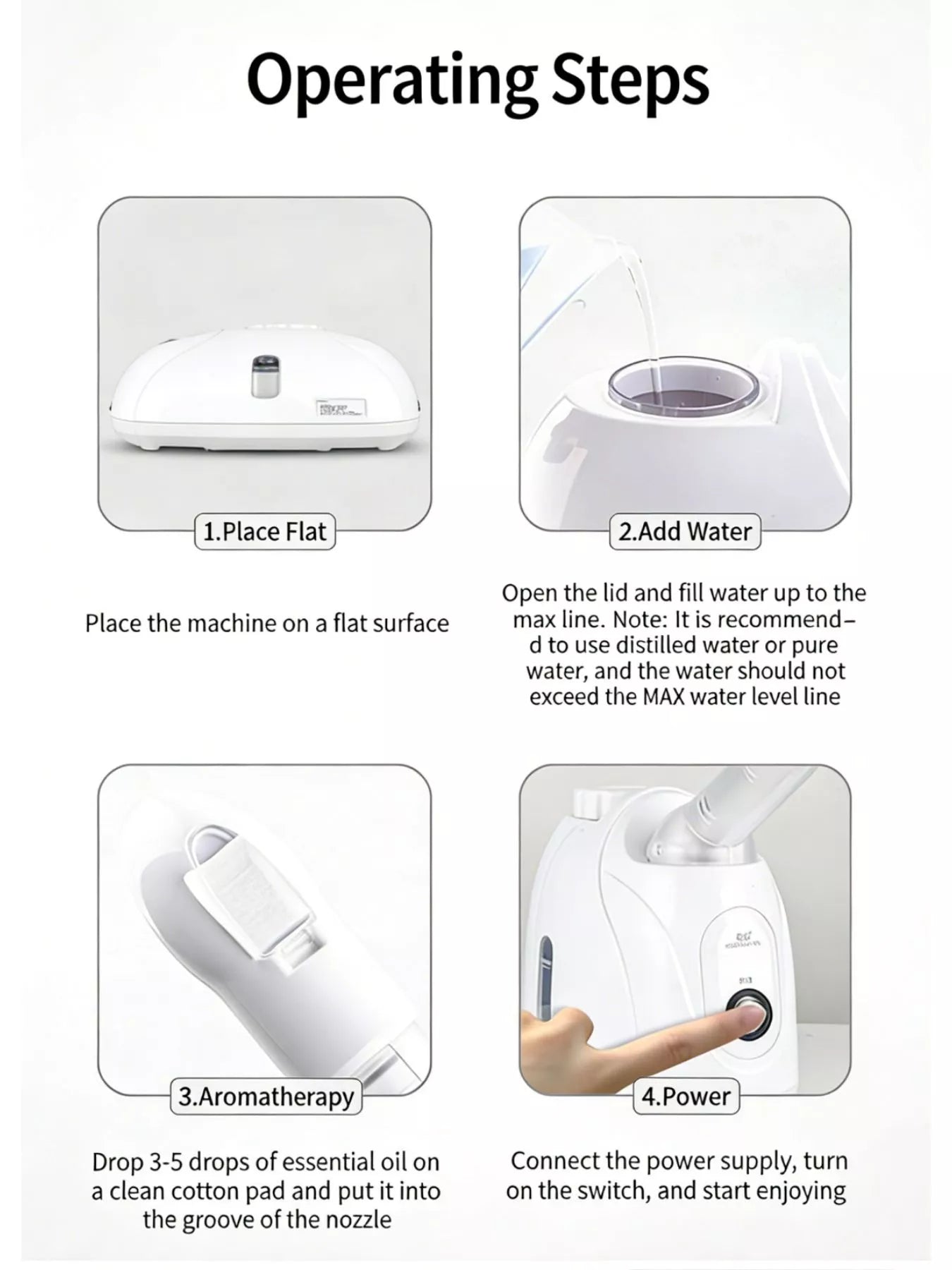 Facial Steamer Deep Cleansing Beauty Device Unique Oils