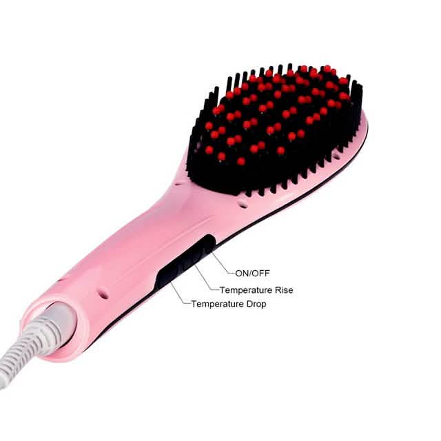 Detangling Hair Straightener Brush - Assorted Colors DailySale