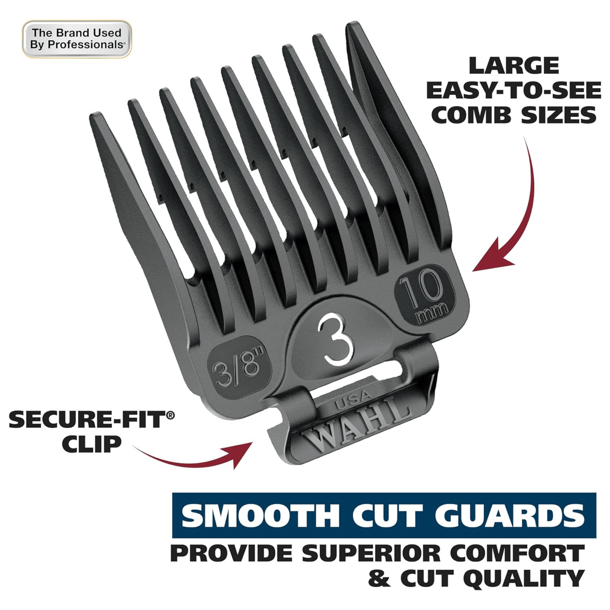 Wahl 24-Piece Chrome Pro Hair Clipper Kit Made in USA Jupiter Gear Home