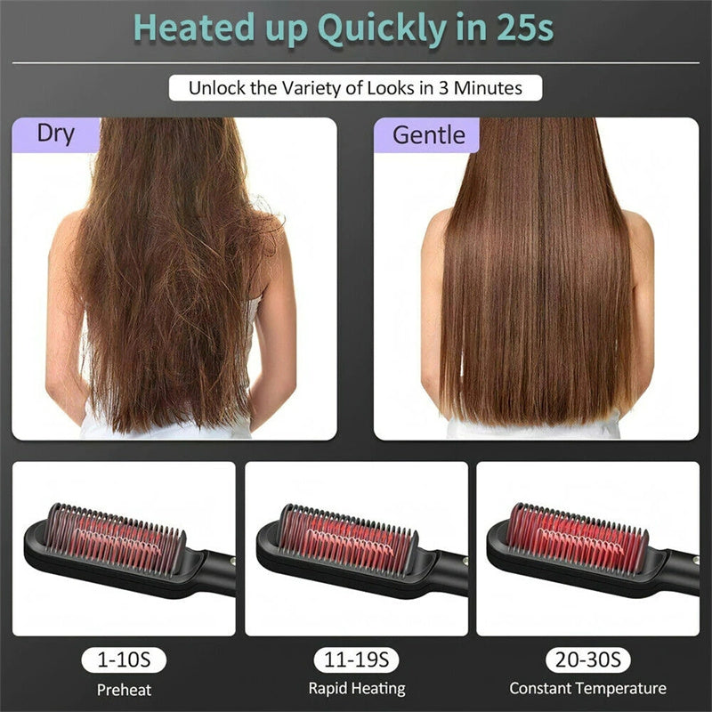 2 In 1 Hair Straightener Hot Comb Curling Brush Sell My Stuff