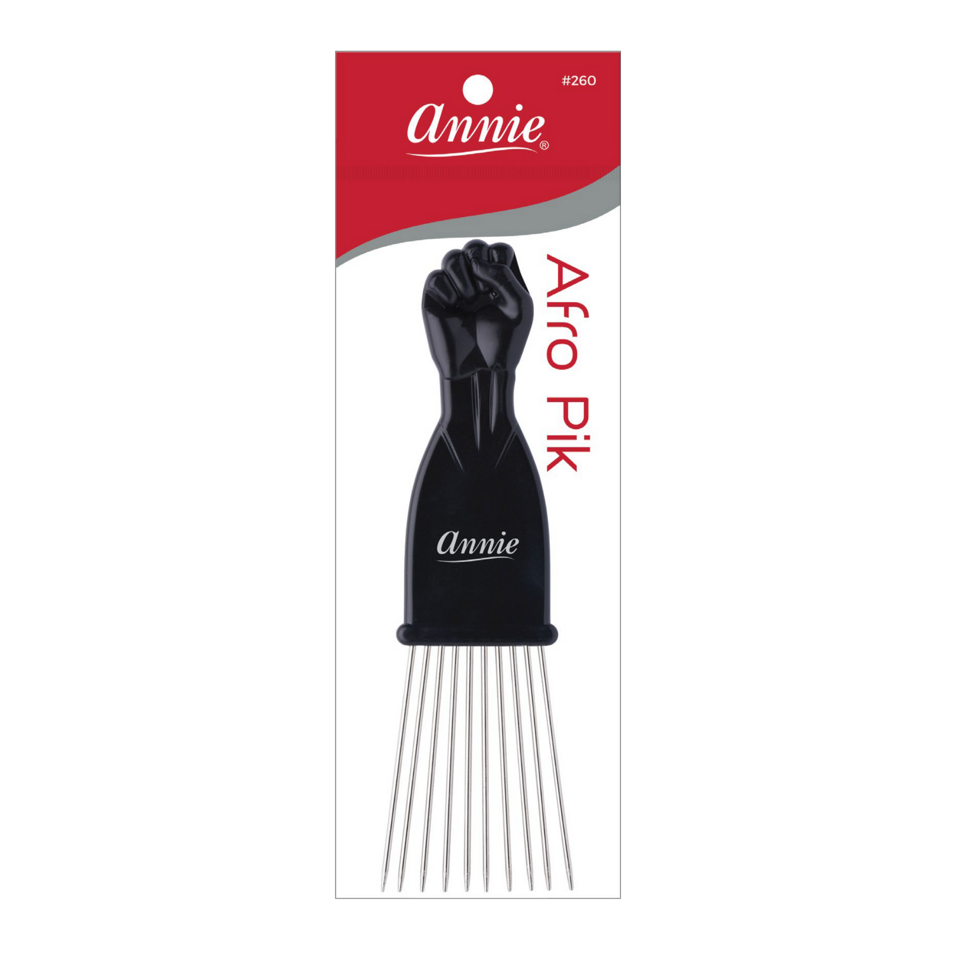 Annie Afro Styling Pik 2.5 Inch Short, 1 Count, Black Annie International, Inc.