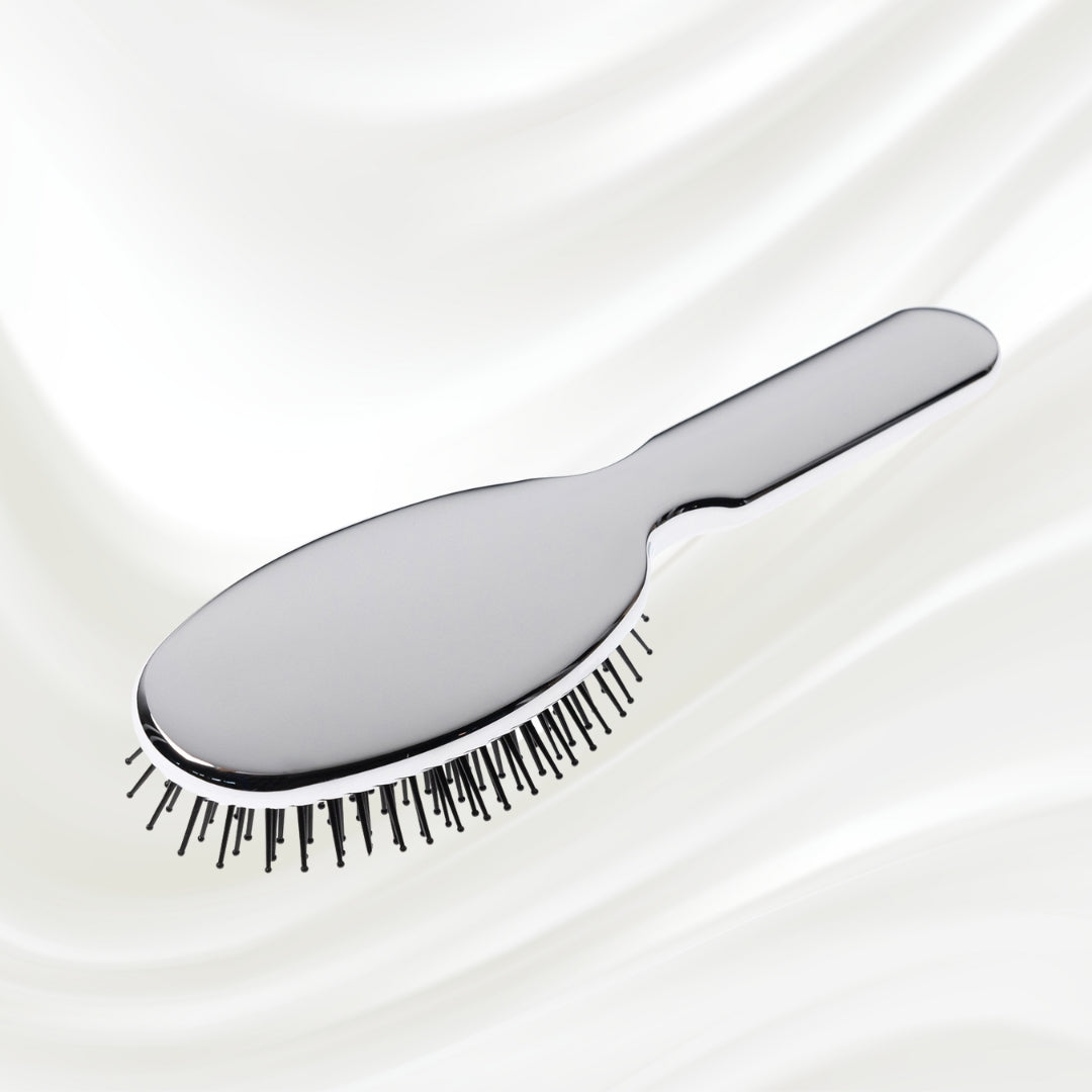 Metallic Pneumatic Oval Synthetic Pin Hairbrush KOH-I-NOOR Beauty USA