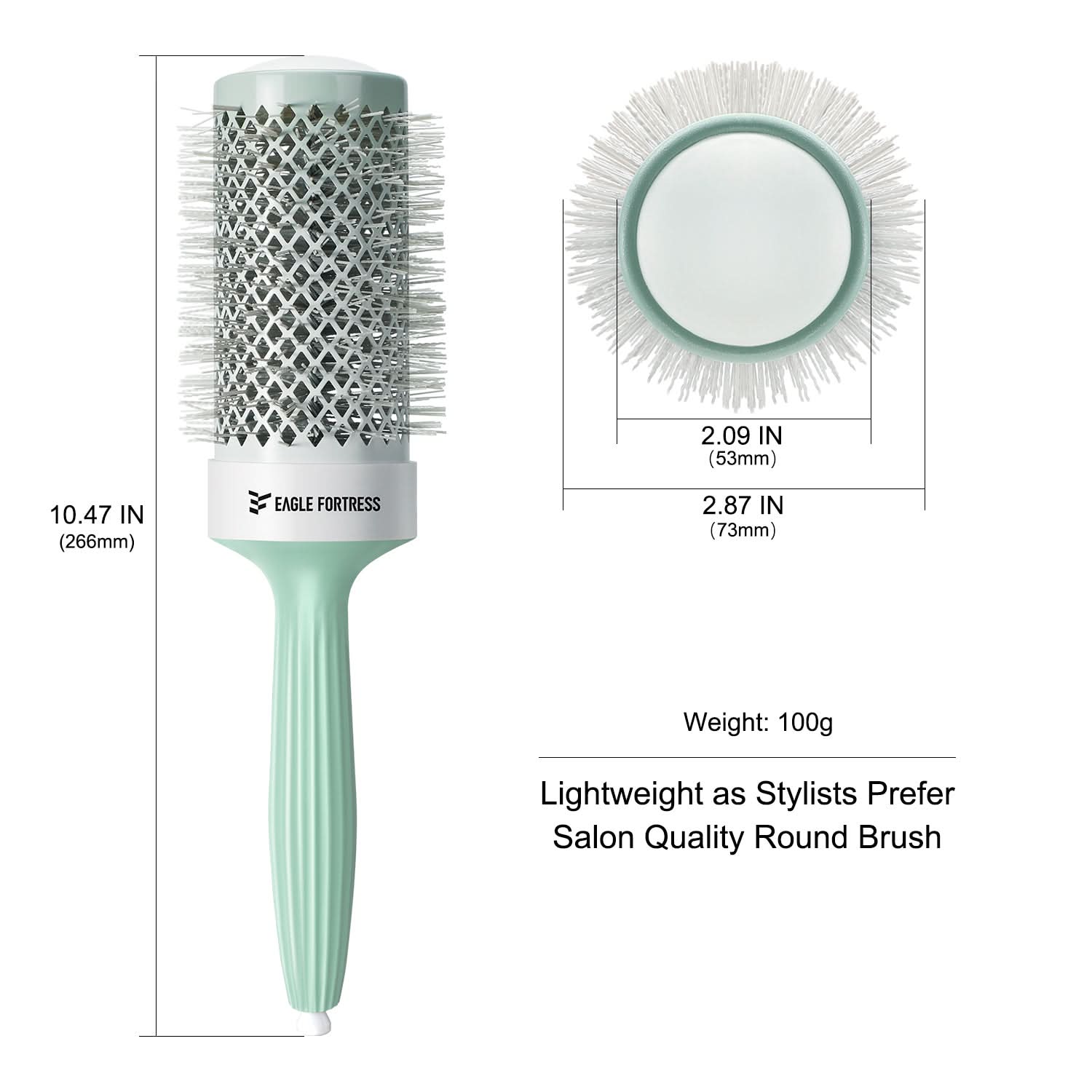 Eagle Fortress Professional Round Hair Brush 2.09 in The Beauty Box