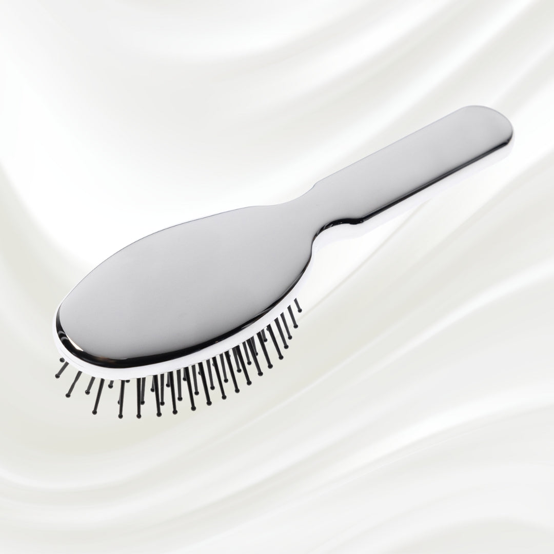 Metallic Pneumatic Oval Synthetic Pin Hairbrush KOH-I-NOOR Beauty USA