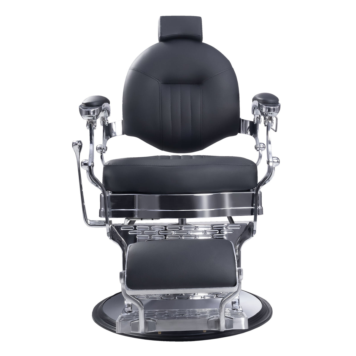 Modern Barber Chair, Stainless Steel, The Visionary 8829 MYS