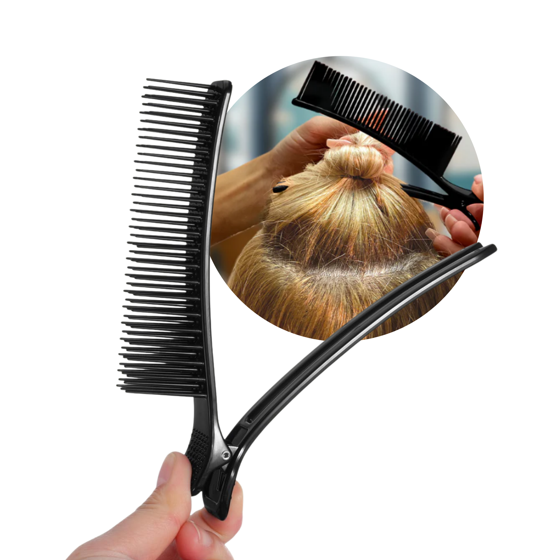 Annie Sectioning Comb Grip Clip, 2ct, Black Annie International, Inc.