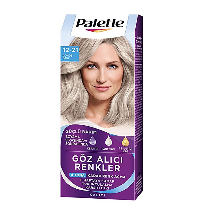 Palette Hair Color Silver Blonde 12.21 - 1oz | Intense Color Formula Beauty Care Bag
