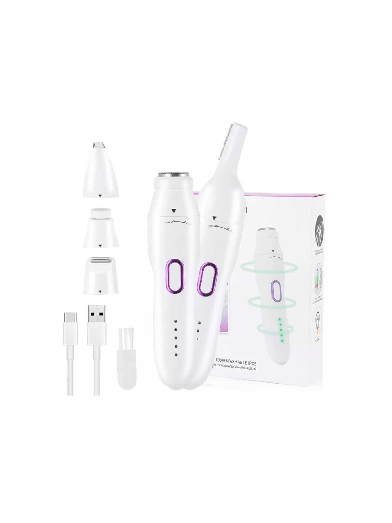 5-in-1 USB Rechargeable Portable Hair Trimmer Unique Oils