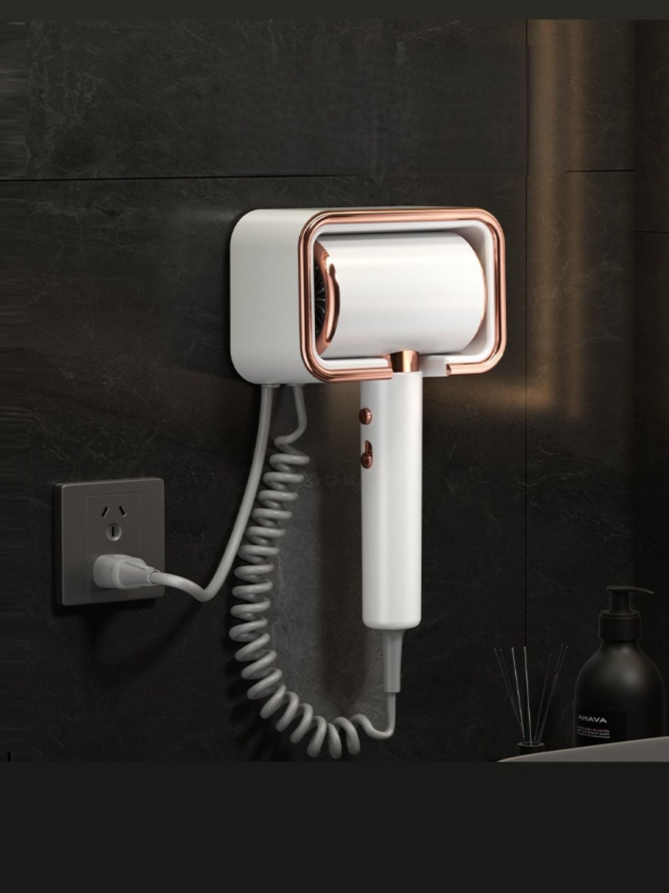 Wall-Mounted Household Hair Dryer Unique Oils