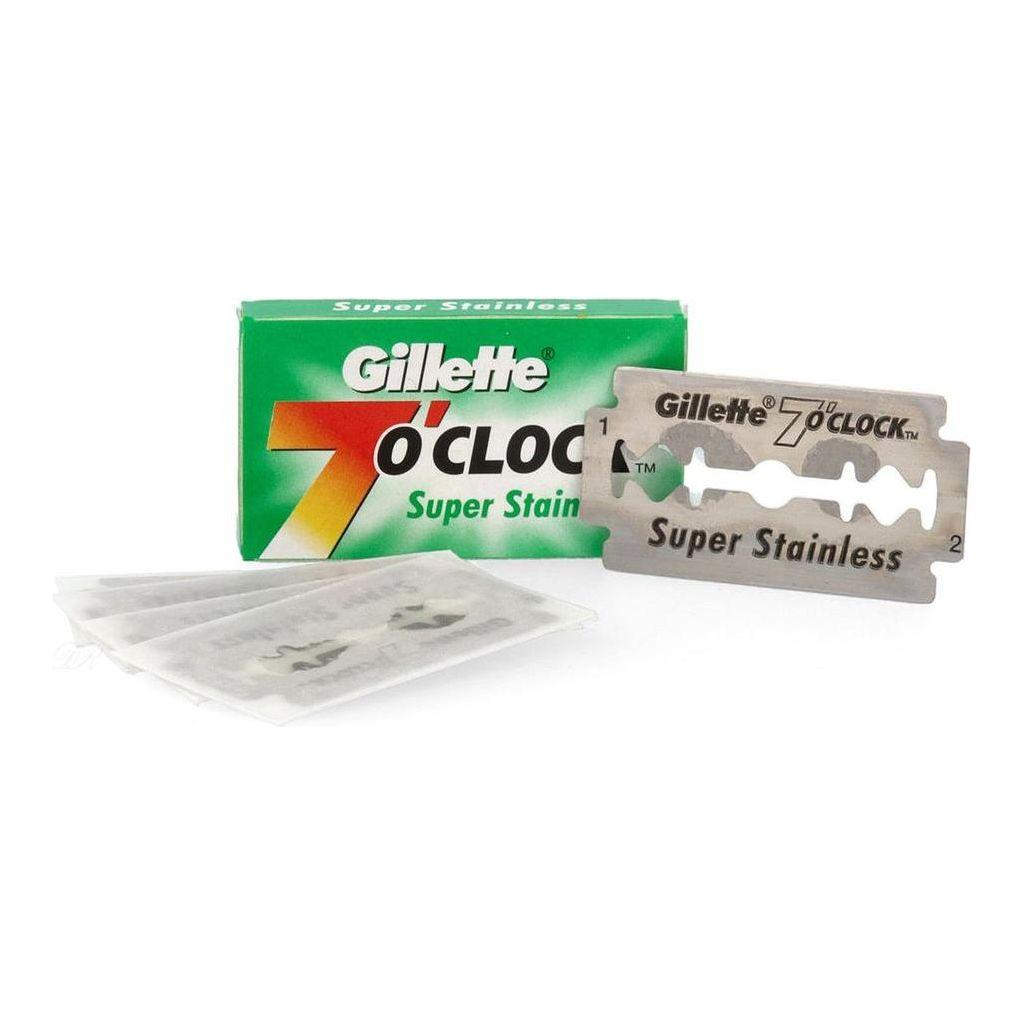 Gillette 7 O'clock Super Stainless Double Edge Razor Blades - 5 Pack Pasteur Pharmacy
