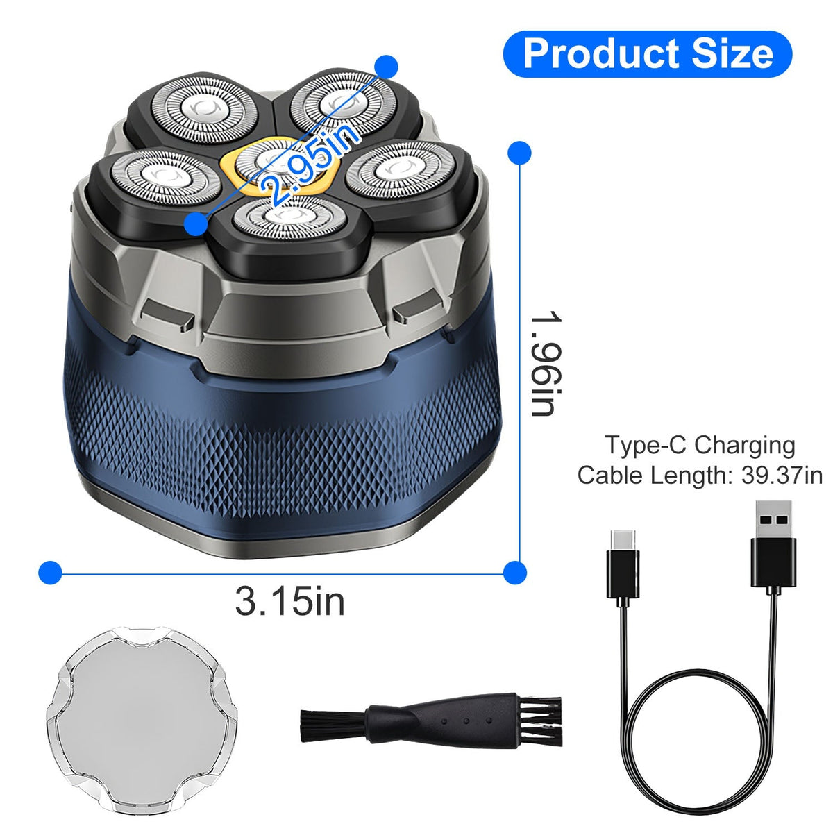 Cordless Electric Head Shaver For Men Gamba Beauty