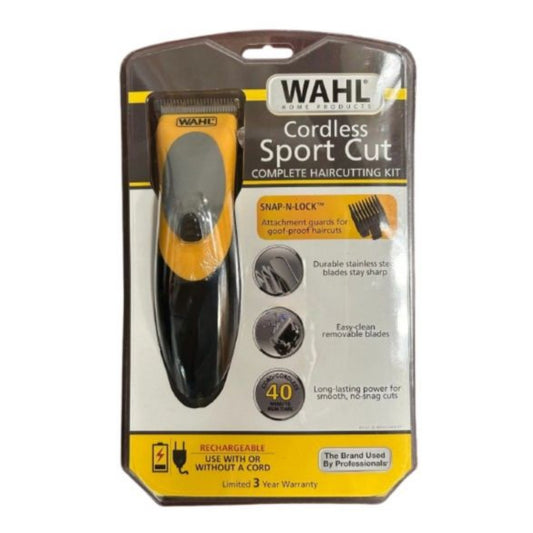 Wahl Cordless Sport Cut Hair Clipper - Rechargeable Grooming Kit - Home Haircut System - 3023748-MI Balec Group