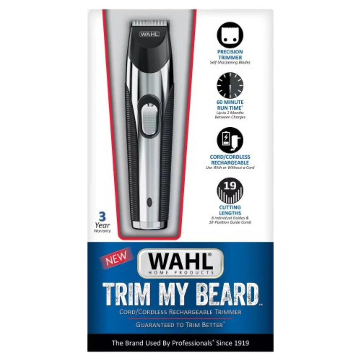 Wahl Trim My Beard Beard Trimmer - Precision Grooming Tool - Adjustable Length Settings - 3025518-MI Balec Group