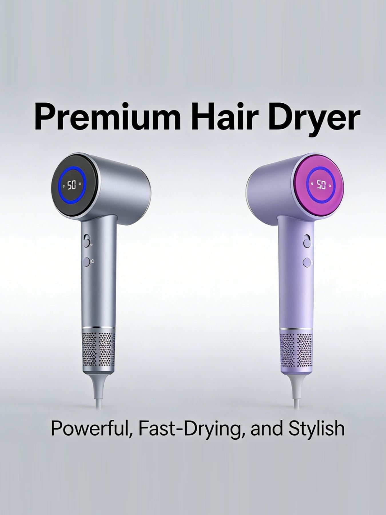 Fast-Drying High-Speed Hair Dryer Unique Oils