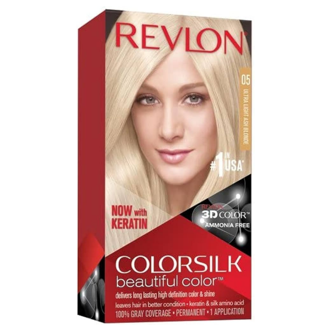 Revlon Colorsilk Beautiful Color Permanent Hair Dye #05 Ultra Light Ash Blonde Farmacias Savia
