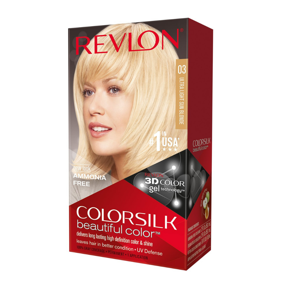Revlon Colorsilk Beautiful Color Permanent Hair Dye #03 Ultra Light Sun Blonde Farmacias Savia