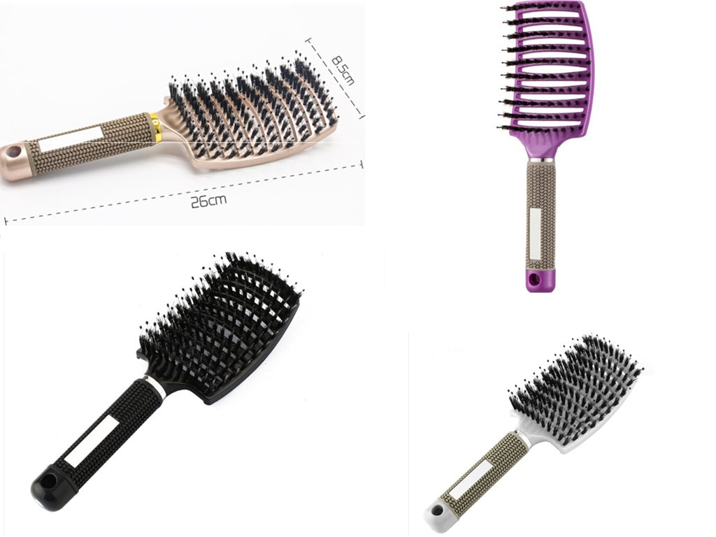 Hairbrush Anti Klit Brushy Haarborstel Women Detangler Hair Brush Bristle Nylon Scalp Massage  Teaser Hair Brush Comb Noventix
