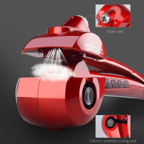 Professional ceramic hair steam machine hair curler roller curling iron, hair waver in digital magic styling tools styler Elyvora LLC