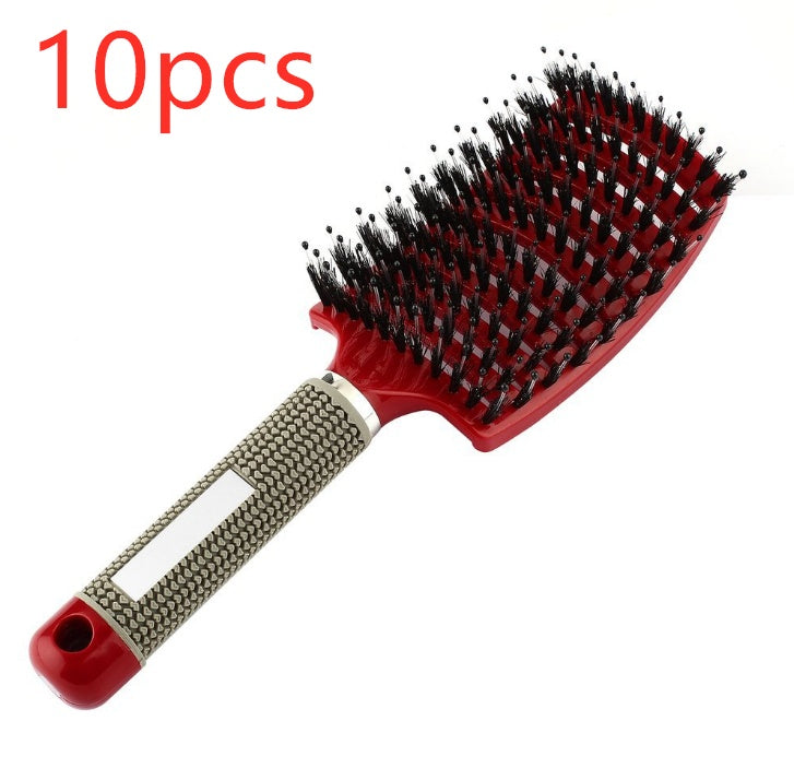 Hairbrush Anti Klit Brushy Haarborstel Women Detangler Hair Brush Bristle Nylon Scalp Massage  Teaser Hair Brush Comb Noventix