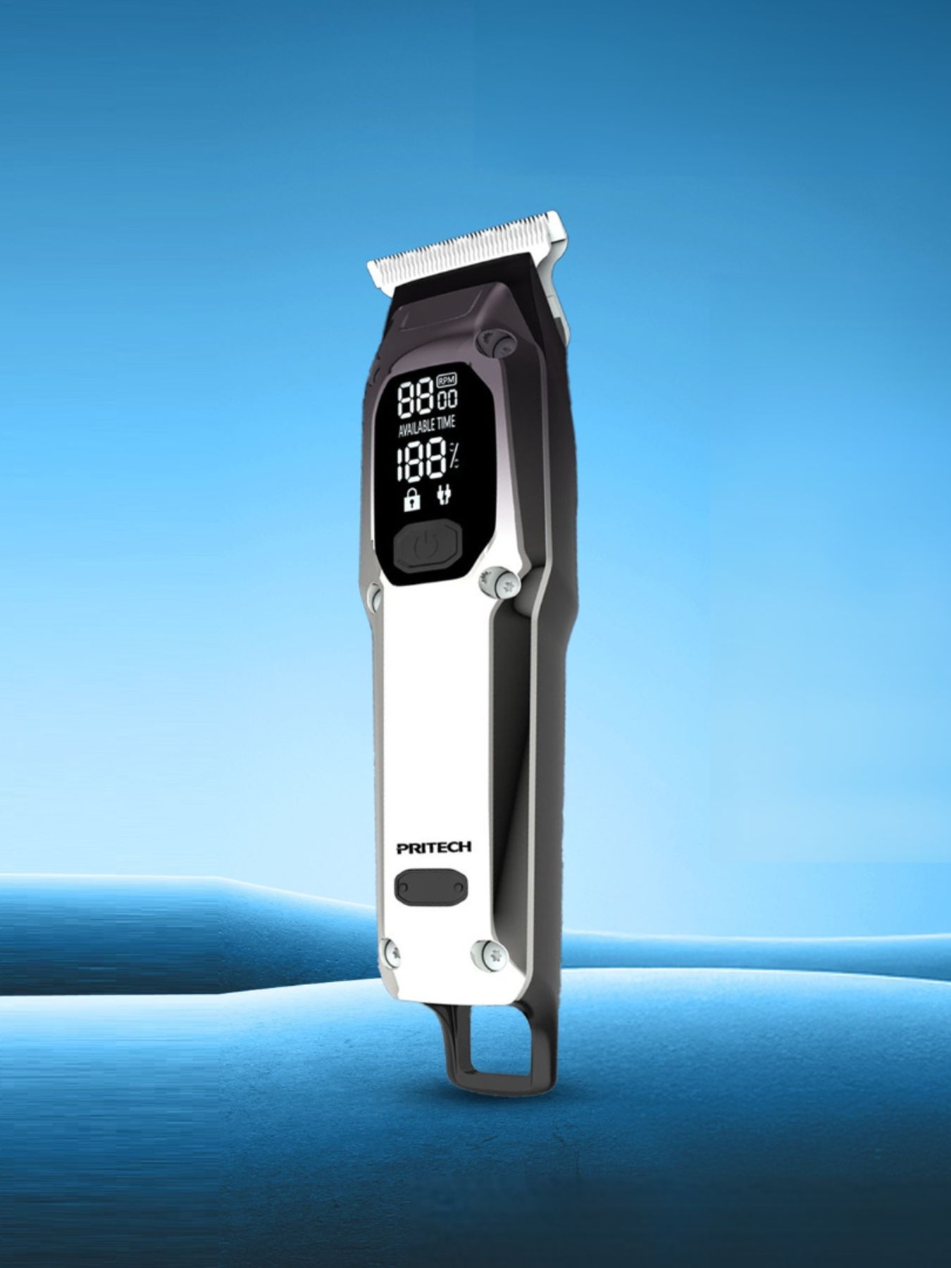 Cordless Hair Clipper with LED Display Unique Oils
