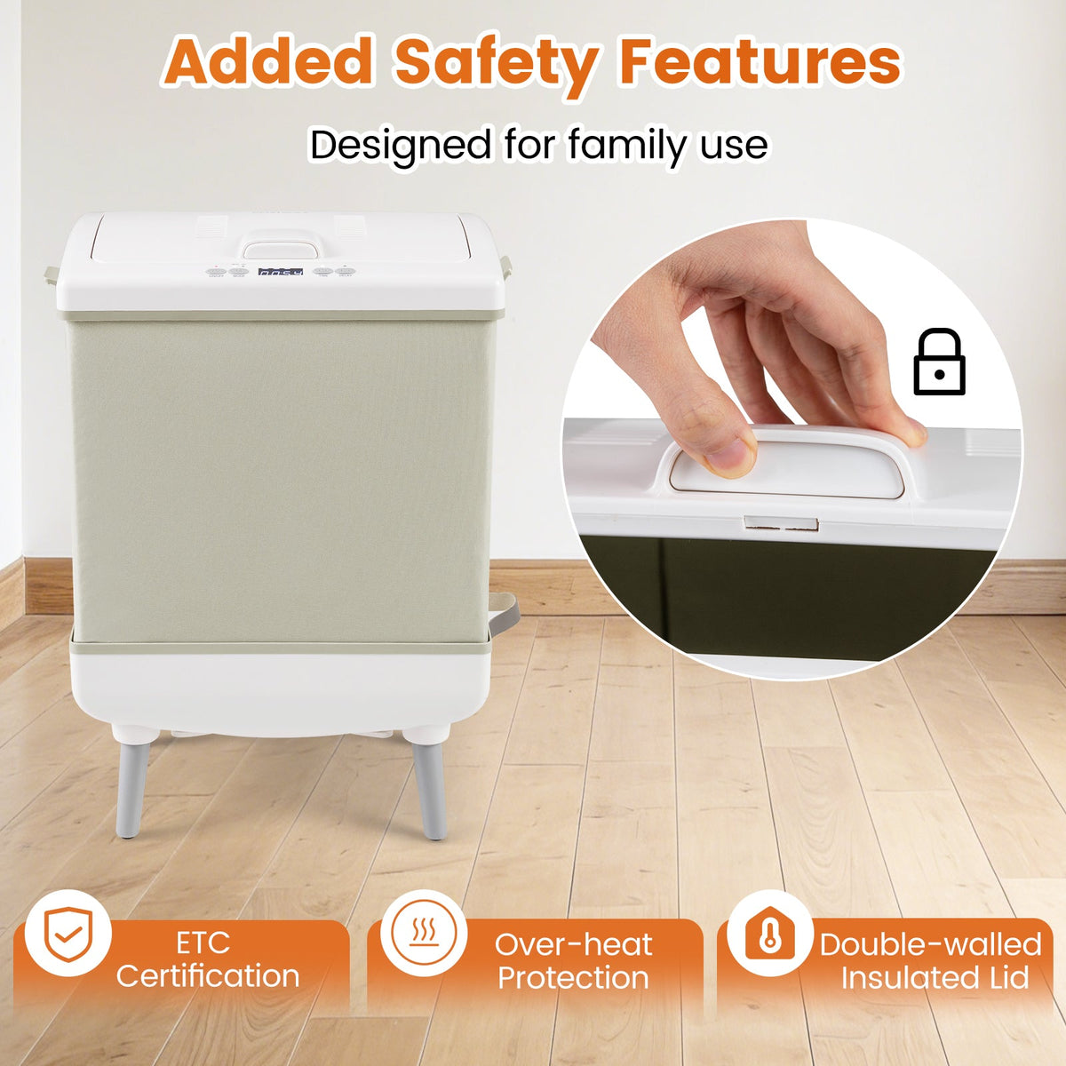 35L Large Towel Warmer with Heating and Drying Modes for Bathroom DirectDeals