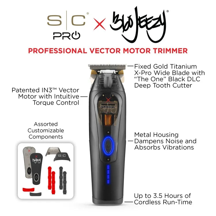 StyleCraft SC Pro x 360 Jeezy Professional Trimmer SC423B Certified Clippers