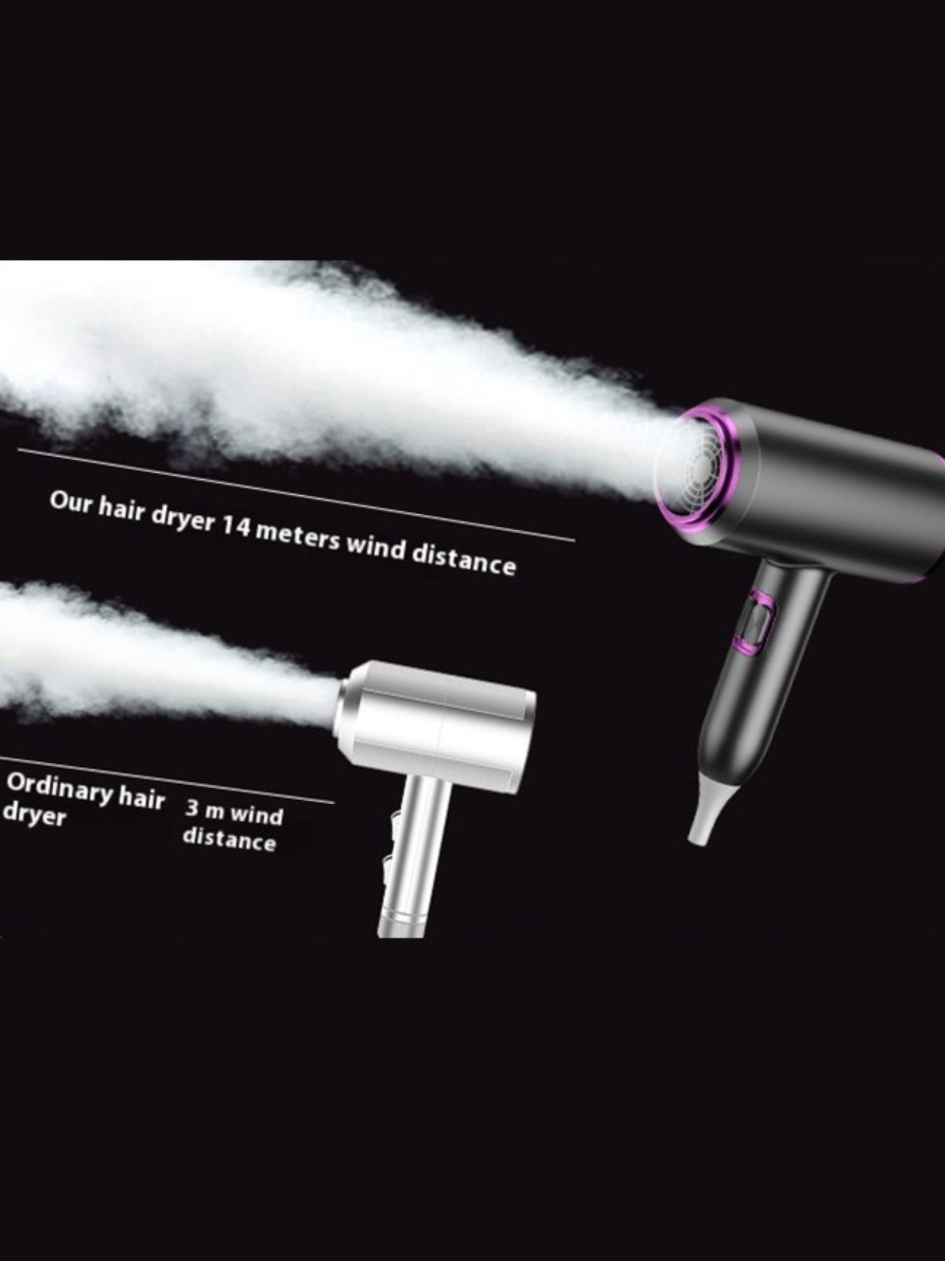 Portable Negative Ion Household Hair Dryer Unique Oils