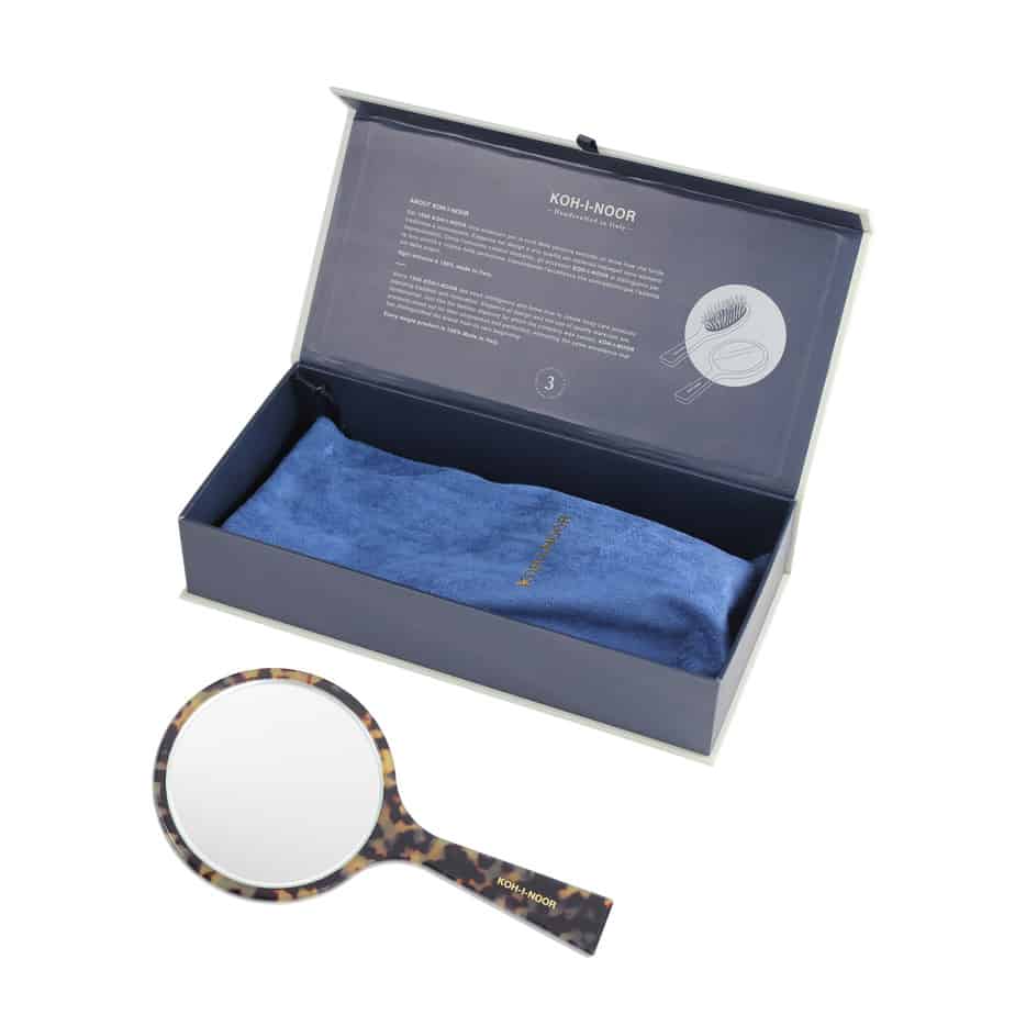 Luxury Hand Mirror - Garden Green Acetate with German Glass KOH-I-NOOR Beauty USA