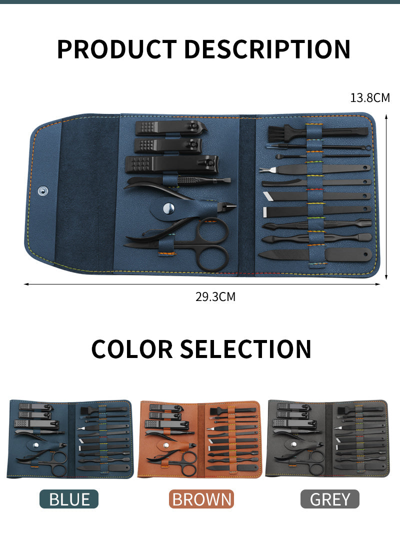 16pcs Nail Clipper Ear Pick Grooming Kit with Bag Sell My Stuff