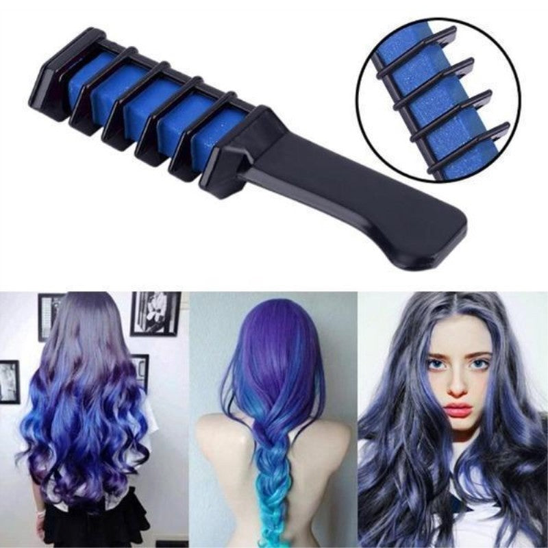 Temporary Mini Disposable Crayons Hair Color Dyeing Mascara Dye Chalk Box With Brush My Store
