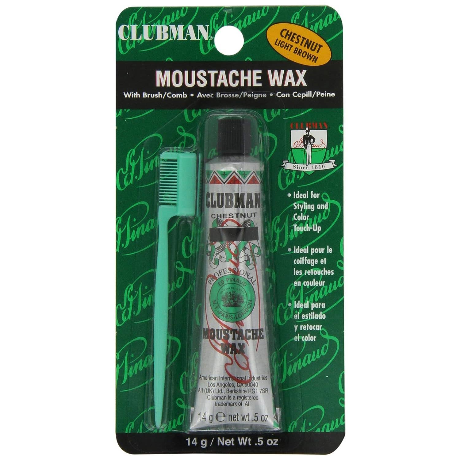 Clubman Moustache Wax - Chestnut The Grease Shop