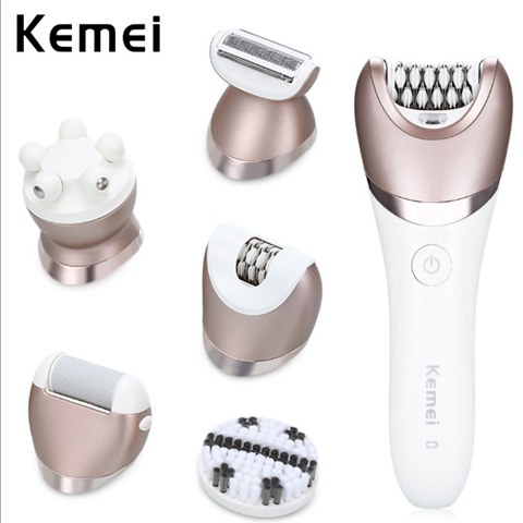 5in1 wet dry women shaver female shaving machine lady trimmer hair removal epilator for face,bikini,body,leg,underarms American Smart