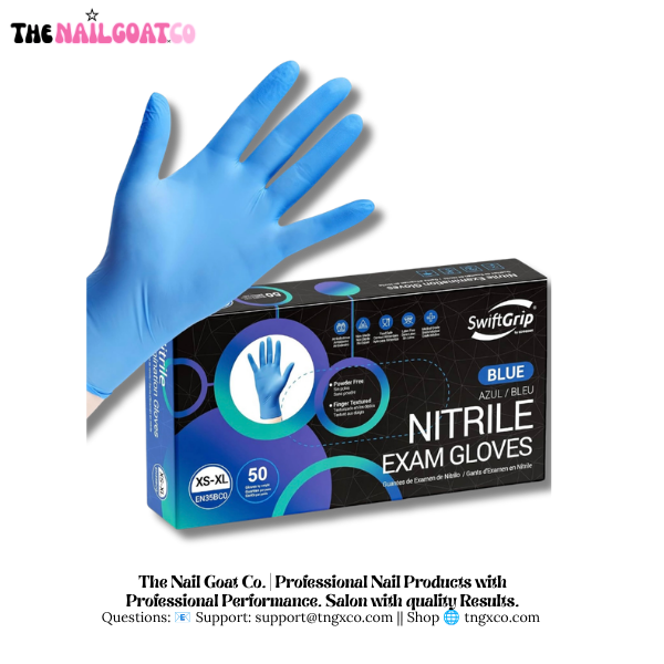 SwiftGrip Disposable Nitrile Exam Gloves TheNailGoat.Co