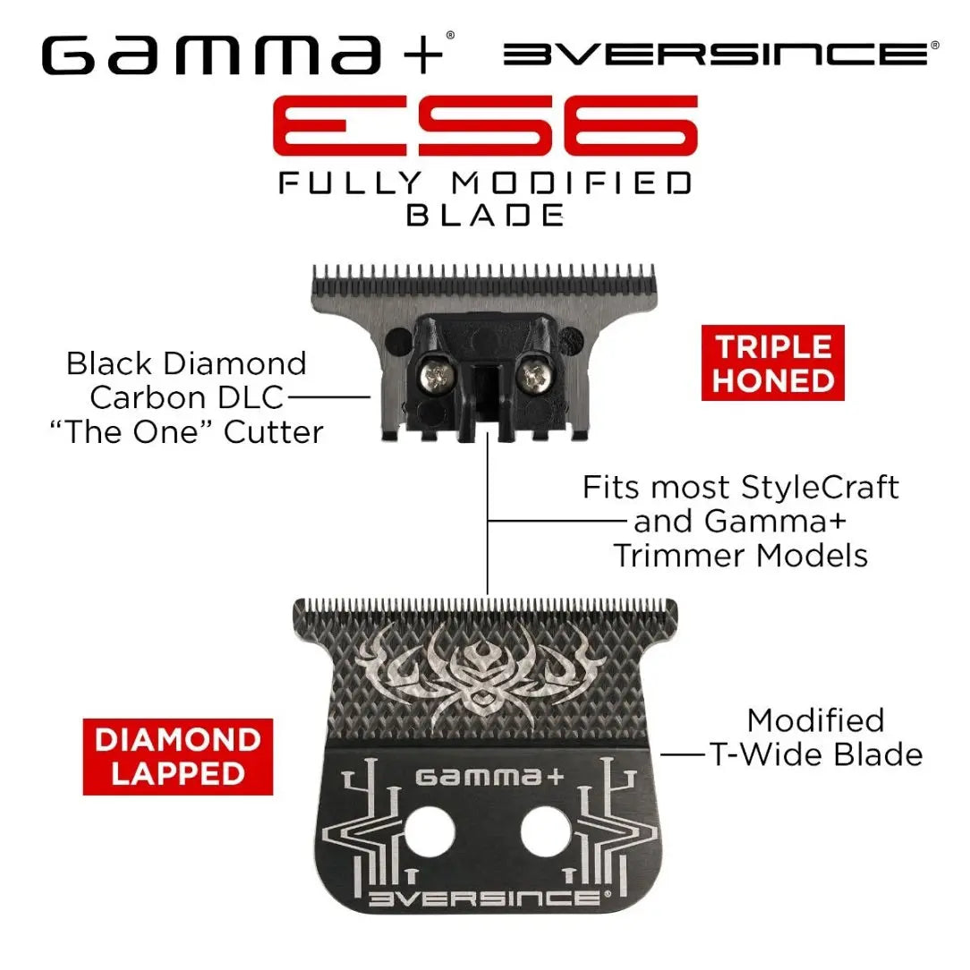 3Versince ES6 Trimmer Blade Set – DLC Wide Blade with “The One” Cutter