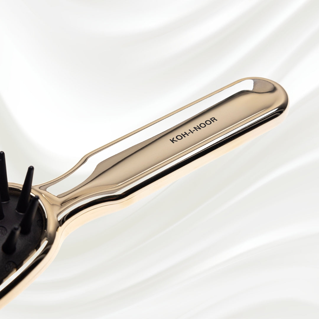 Metallic Pneumatic Detangling Hairbrush KOH-I-NOOR Beauty USA