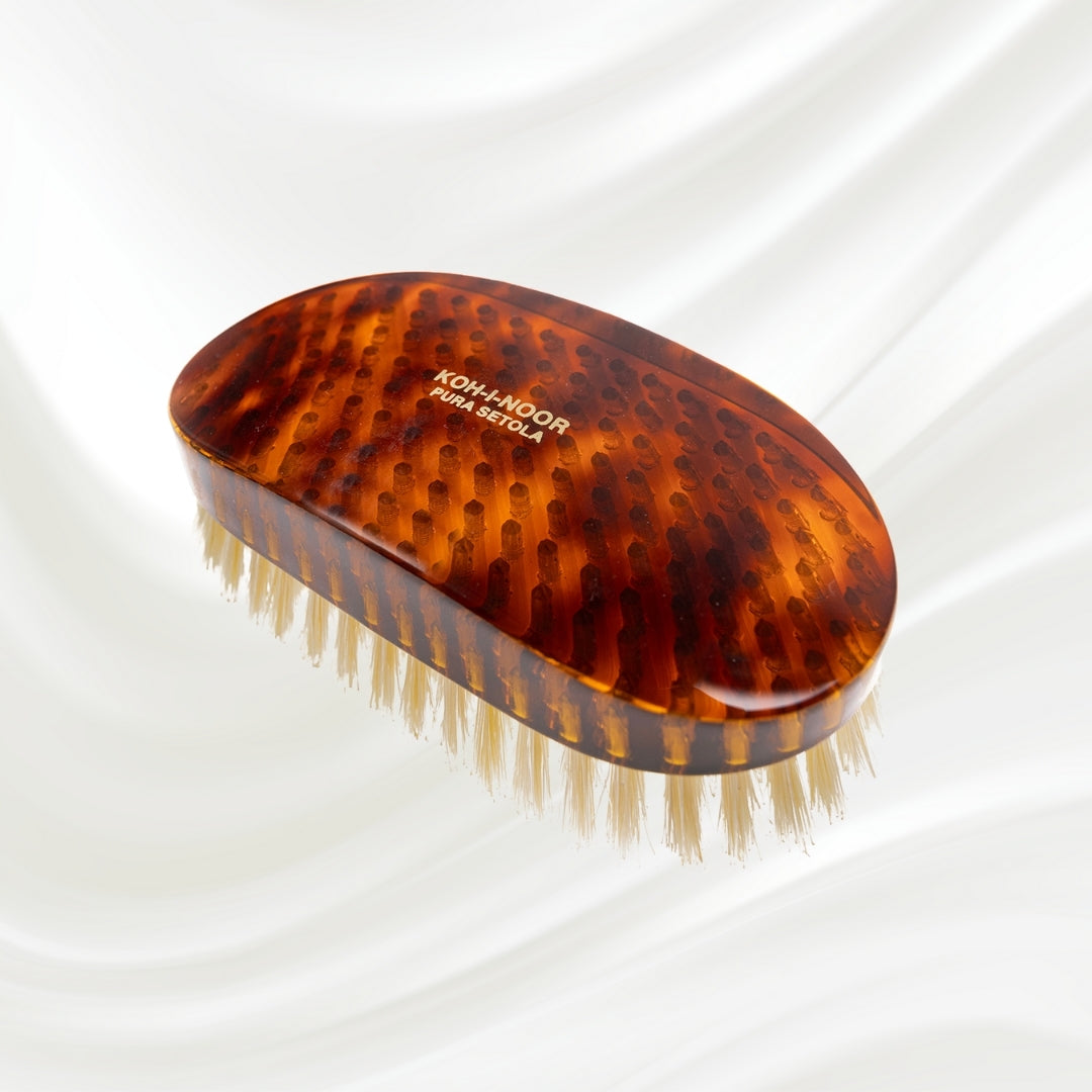Jaspè Military Natural Bristle Brush - Men's Hair & Beard Grooming KOH-I-NOOR Beauty USA