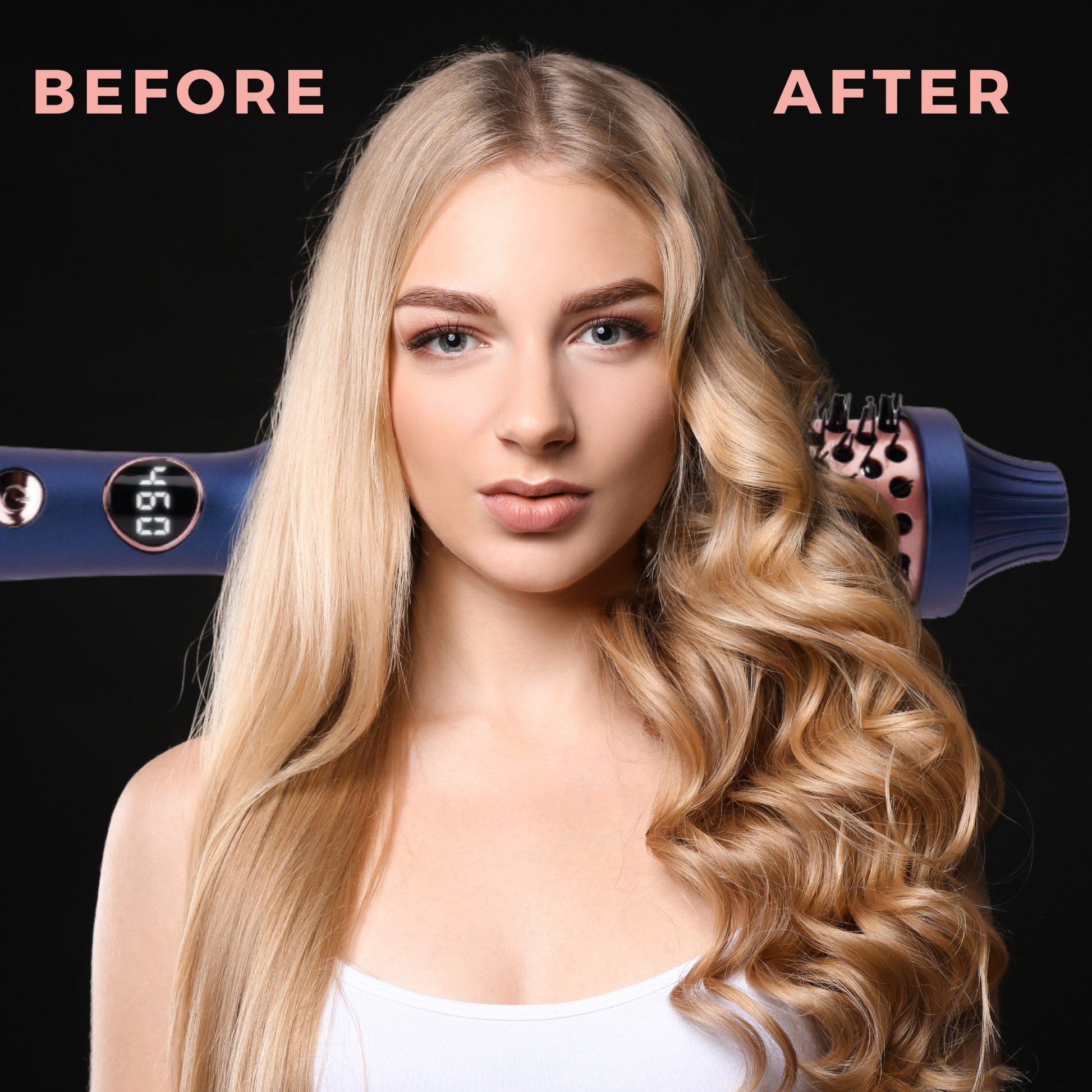 Hot & Hotter Tourmaline Ceramic Digital Hot Styling Brush 1 1/2 Inch, 1 Count, Blue Annie International, Inc.