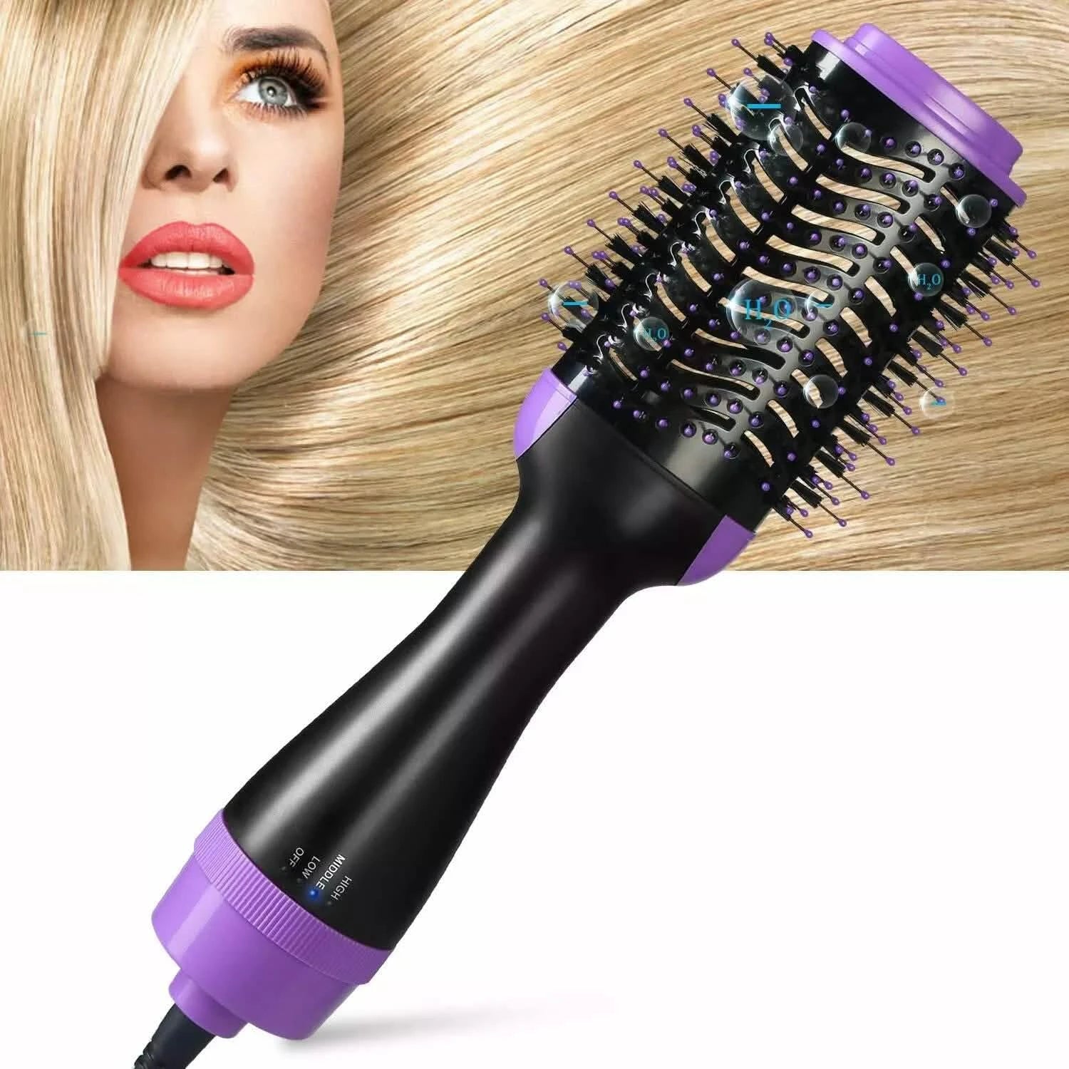4-in-1 Negative Ion Hot Hair Dryer Brush, ASOGO One Step Hair Dryer & Volumizer EasyOptionXY