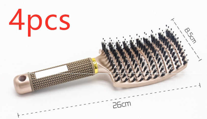 Hairbrush Anti Klit Brushy Haarborstel Women Detangler Hair Brush Bristle Nylon Scalp Massage  Teaser Hair Brush Comb Noventix