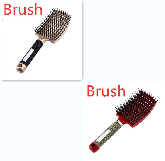 Hairbrush Anti Klit Brushy Haarborstel Women Detangler Hair Brush Bristle Nylon Scalp Massage  Teaser Hair Brush Comb Noventix