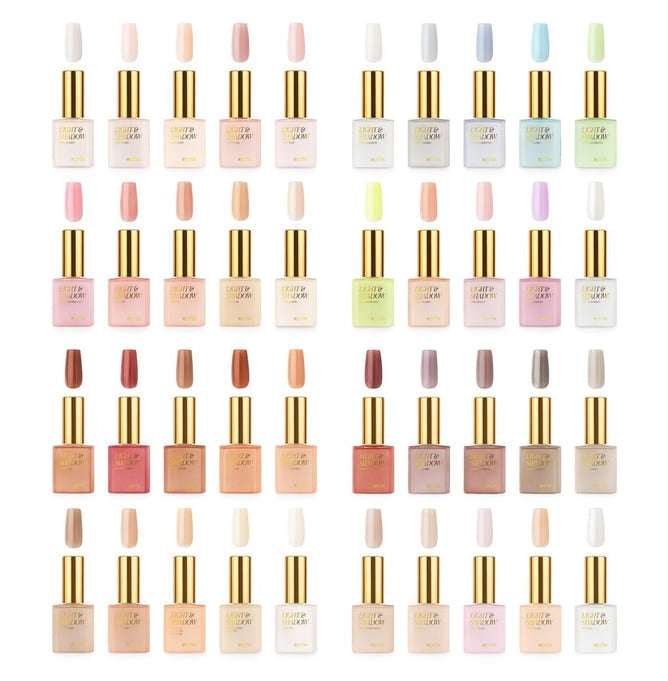 *Light and Shadow 40 Sheer Gel Couleur Collection 10ml Lunali Nail Supply