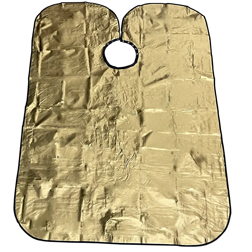 24K Barber Cape Reversible Black - Gold