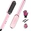Hair Straightener Brush, TYMO Ring Hair Straightener Comb Straightening Brush for Women with 5 Temps 20s Fast Heating & Dual Voltage, Black 7DAY'S
