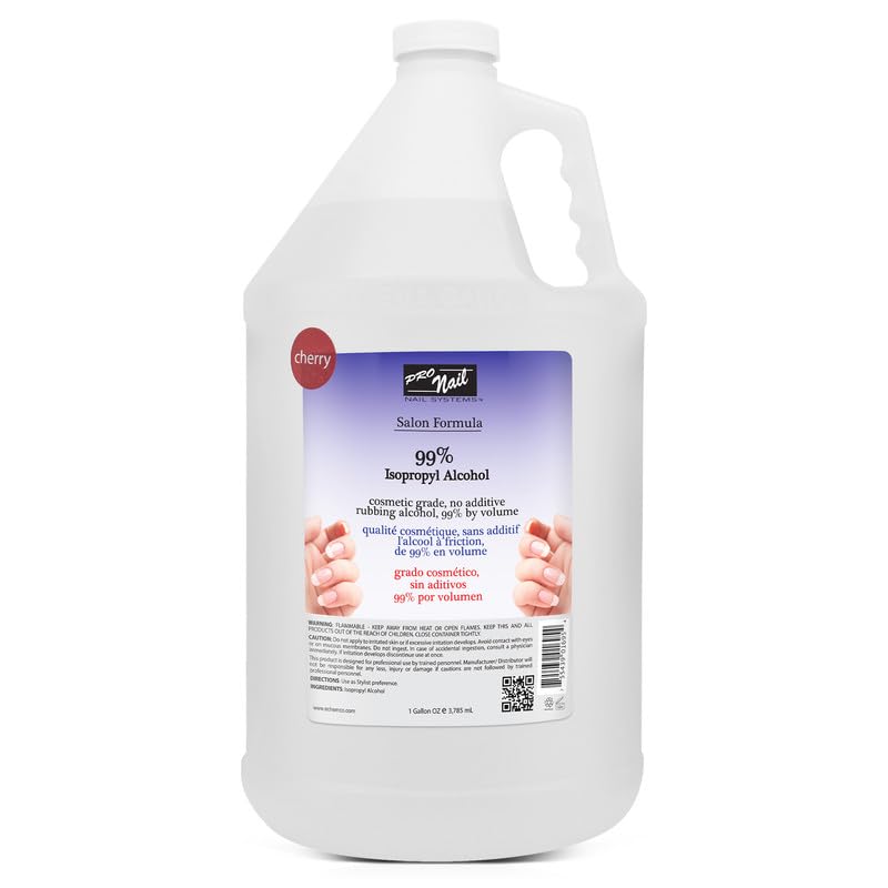 Isopropyl Alcohol 99% Cherry Scent- 128oz Lunali Nail Supply