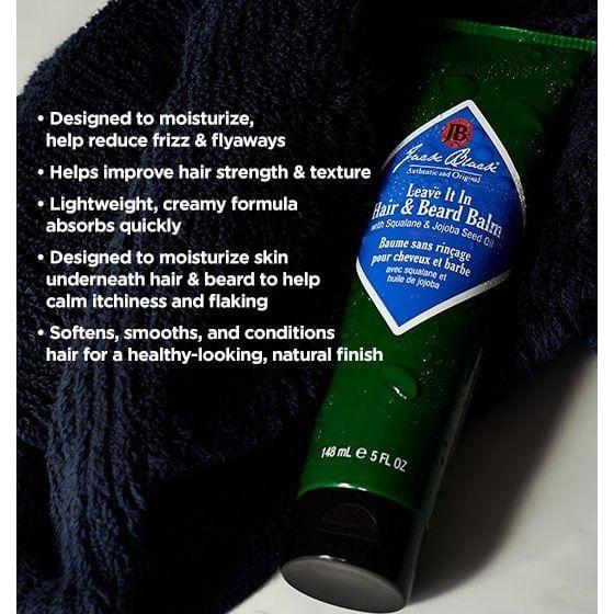 Jack Black Leave It In Hair & Beard Balm 5 Oz Pasteur Pharmacy