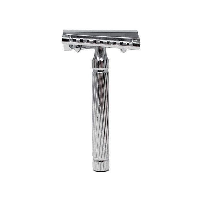 Fatip il Piccolo Storto Gentile Chrome Slant, Closed Comb DE Safety Razor 42152 Pasteur Pharmacy