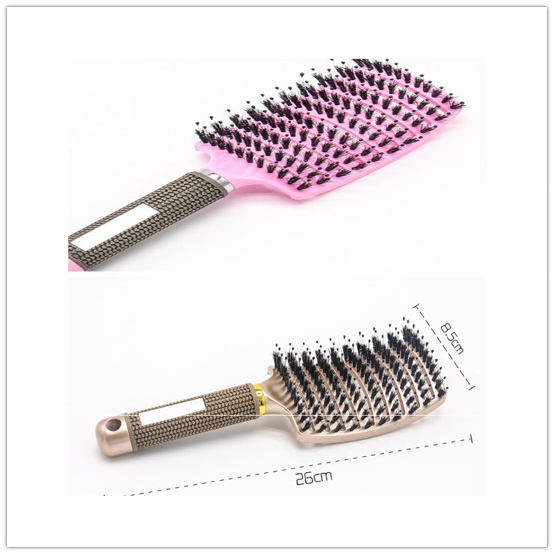 Hairbrush Anti Klit Brushy Haarborstel Women Detangler Hair Brush Bristle Nylon Scalp Massage  Teaser Hair Brush Comb Noventix