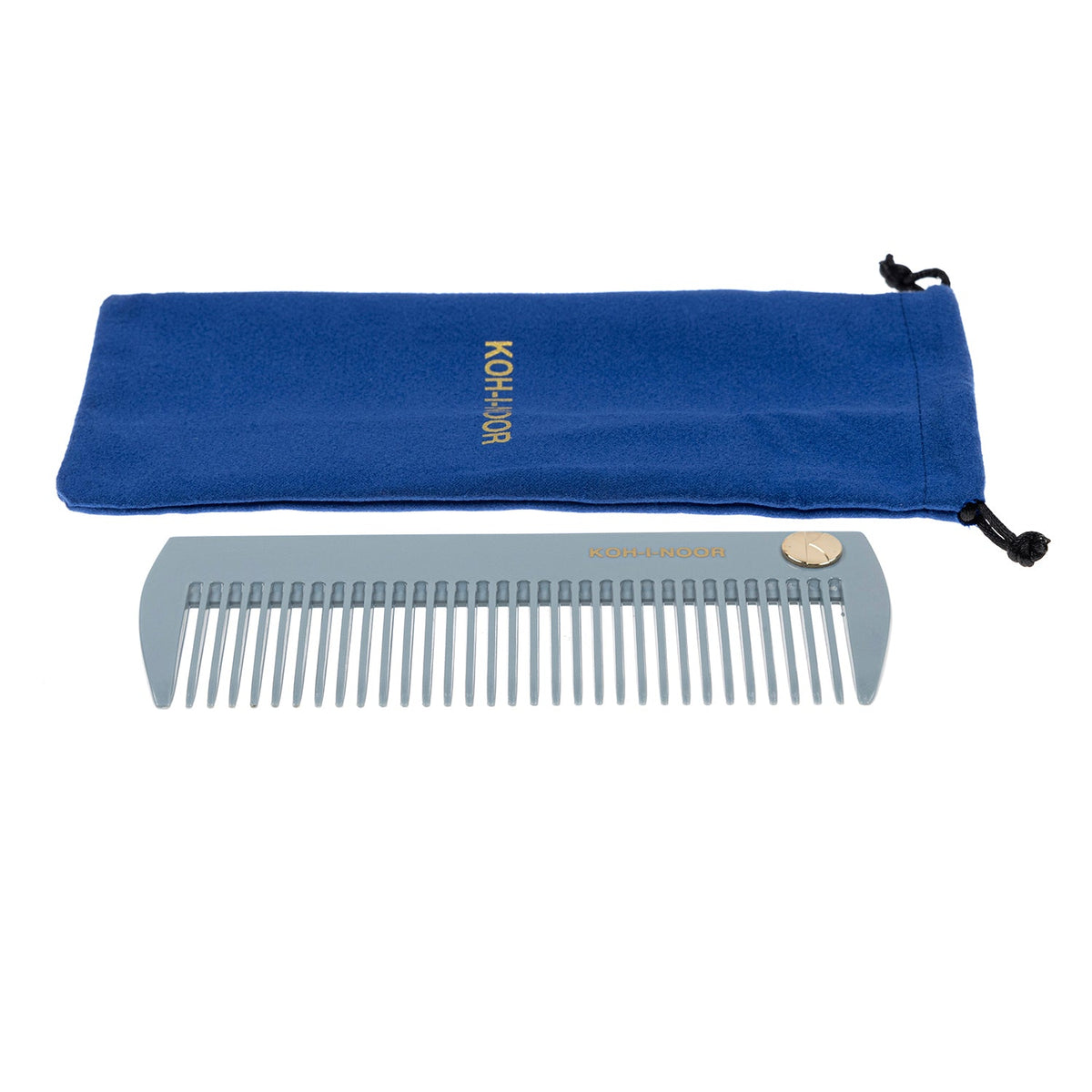 Pastel Wide Tooth Comb - Biodegradable Acetate for Detangling All Hair Types KOH-I-NOOR Beauty USA