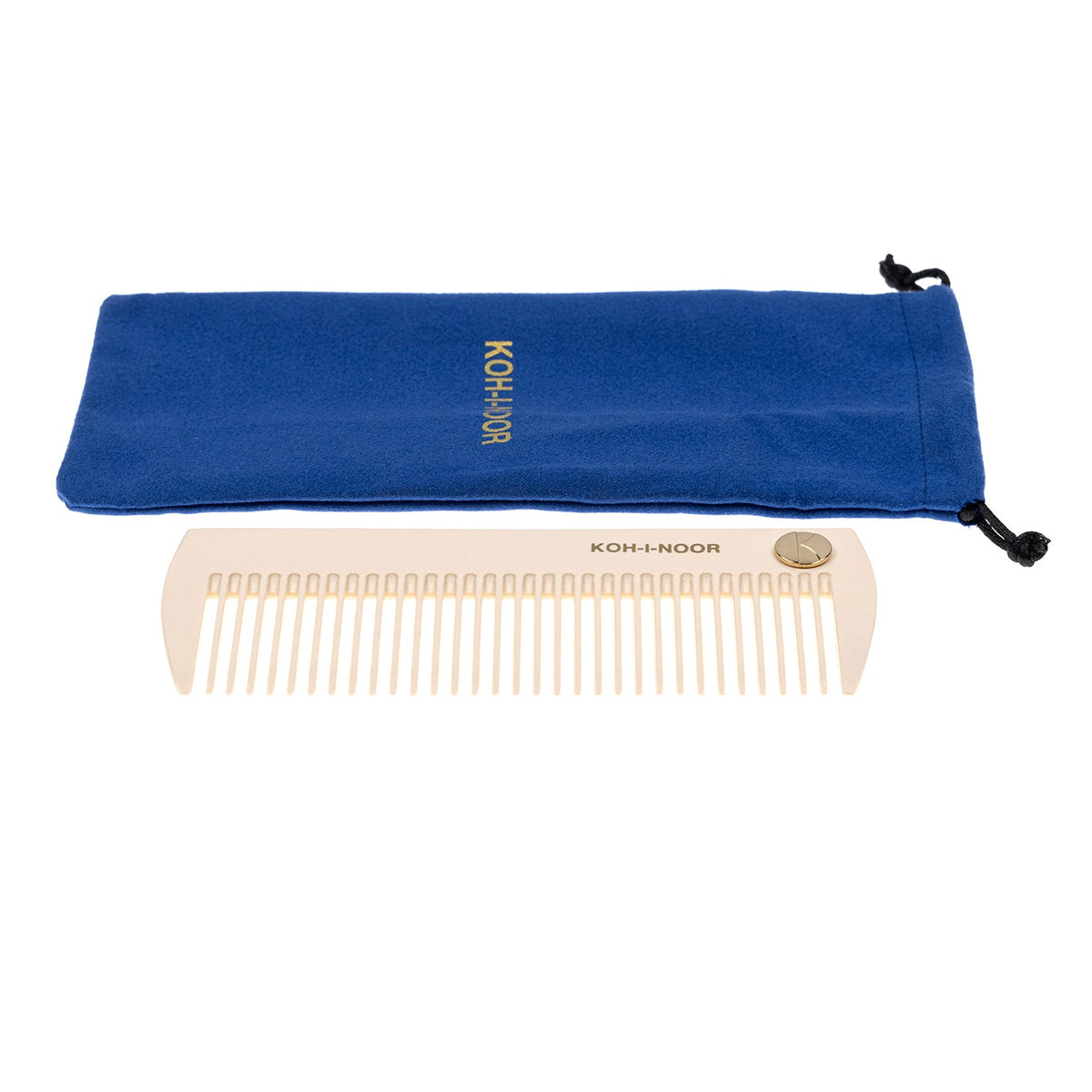 Pastel Wide Tooth Comb - Biodegradable Acetate for Detangling All Hair Types KOH-I-NOOR Beauty USA