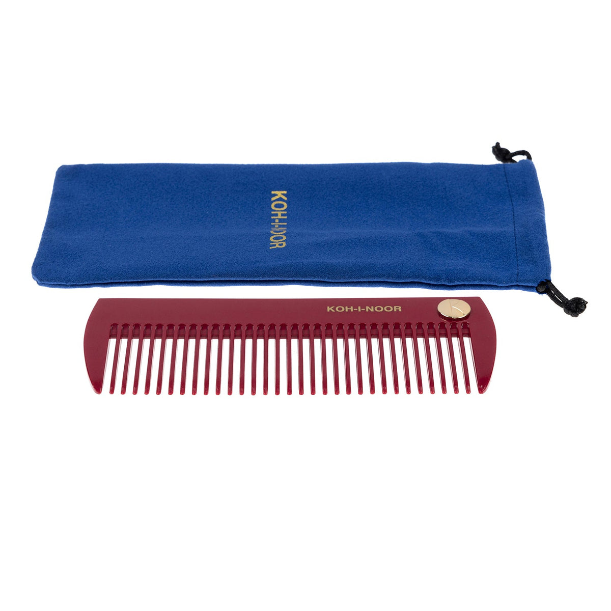 Pastel Wide Tooth Comb - Biodegradable Acetate for Detangling All Hair Types KOH-I-NOOR Beauty USA